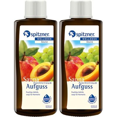 Spitzner Saunaaufguss Früchtetraum Wellness 2x 2x190 ml Konzentrat Spitzner Saunaaufguss Früchtetraum Wellness 2x 2x190 ml Konzentrat