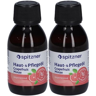 Spitzner Haut- u.Pflegeöl Grapefruit-Minze 2x 2x125 ml Öl Spitzner Haut- u.Pflegeöl Grapefruit-Minze 2x 2x125 ml Öl