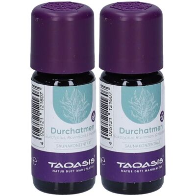 TAOASIS Sauna Konzentrat Durchatmen 2x 2x10 ml Öl TAOASIS Sauna Konzentrat Durchatmen 2x 2x10 ml Öl