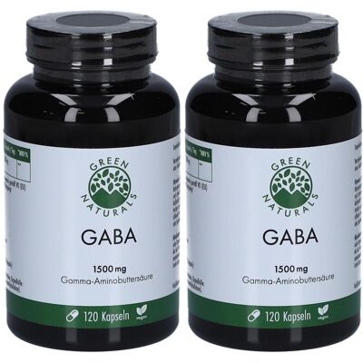 Green Naturals Gaba 1500 mg vegan Kapseln 2x 2x120 St Green Naturals Gaba 1500 mg vegan Kapseln 2x 2x120 St
