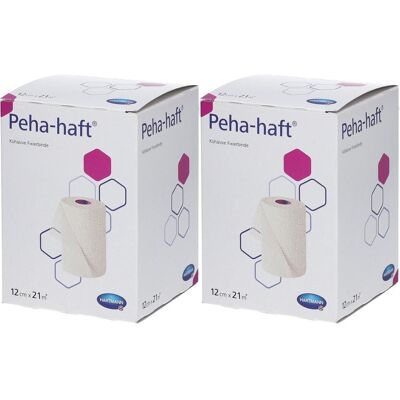 Hartmann Peha-Haft Fixierbinde latexfrei 12 cmx21 m 2x 2x1 St Binden Hartmann Peha-Haft Fixierbinde latexfrei 12 cmx21 m 2x 2x1 St Binden