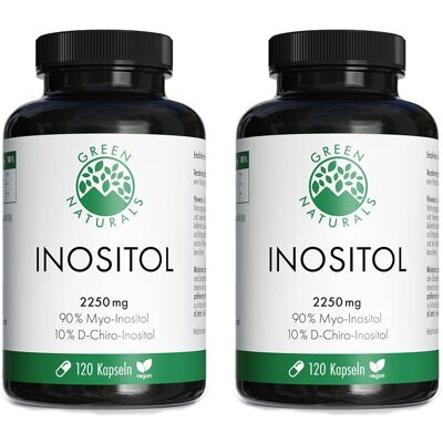 Green Naturals Myo-Inositol 2025mg & D-Chiro 225mg 2x 2x120 St Kapseln Green Naturals Myo-Inositol 2025mg & D-Chiro 225mg 2x 2x120 St Kapseln