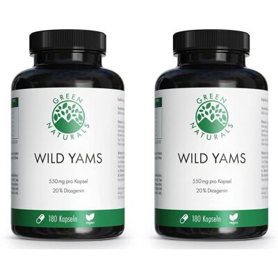 Green Naturals Wild Yam hochdosiert vegan Kapseln 2x 2x180 St Green Naturals Wild Yam hochdosiert vegan Kapseln 2x 2x180 St