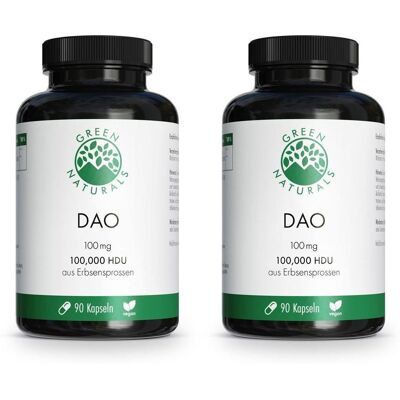 Green Naturals DAO 100mg veg.zum Histaminabbau Kps 2x 2x90 St Kapseln Green Naturals DAO 100mg veg.zum Histaminabbau Kps 2x 2x90 St Kapseln