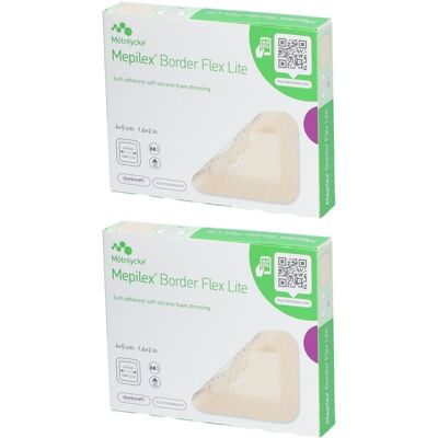 Mepilex Border Flex Lite Schaumverband 4x5 cm 2x 2x10 St Verband Mepilex Border Flex Lite Schaumverband 4x5 cm 2x 2x10 St Verband