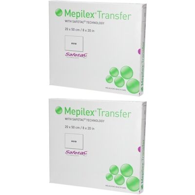 Mepilex Transfer Schaumverband 20x50 cm steril 2x 2x4 St Verband Mepilex Transfer Schaumverband 20x50 cm steril 2x 2x4 St Verband
