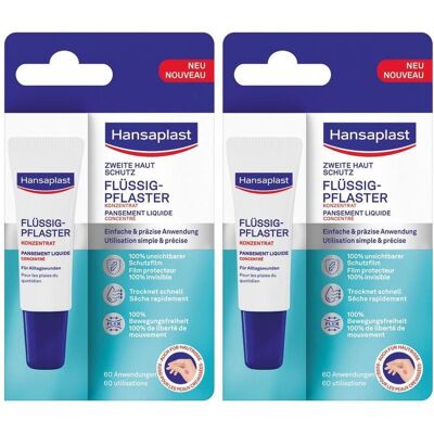 Hansaplast Zweite Haut Schutz Flüssig-Pfl.Konz. 2x 2x10 ml Tube Hansaplast Zweite Haut Schutz Flüssig-Pfl.Konz. 2x 2x10 ml Tube