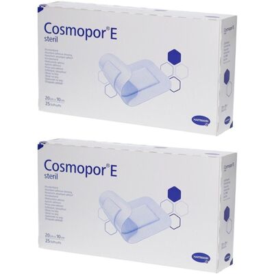 Cosmopor E steril Wundverband 10x20 cm 2x 2x25 St Pflaster Cosmopor E steril Wundverband 10x20 cm 2x 2x25 St Pflaster
