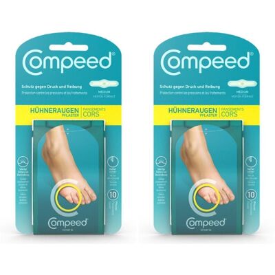 Compeed Hühneraugen Pflaster 2x 2x10 St Compeed Hühneraugen Pflaster 2x 2x10 St