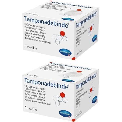 Tamponadebinde 1 cmx5 m steril Hartmann 2x 2x1 St Binden Tamponadebinde 1 cmx5 m steril Hartmann 2x 2x1 St Binden
