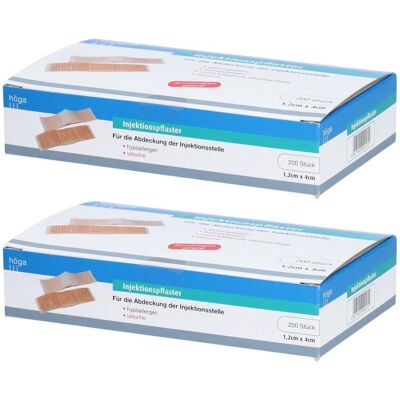 höga Injektionspflaster hypoallergen 1,2x4 cm 2x 2x200 St Pflaster höga Injektionspflaster hypoallergen 1,2x4 cm 2x 2x200 St Pflaster