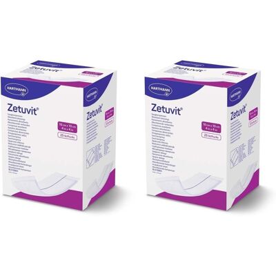 Zetuvit E Saugkompressen steril 10x10 cm 2x 2x25 St Kompressen Zetuvit E Saugkompressen steril 10x10 cm 2x 2x25 St Kompressen