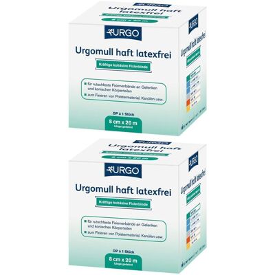 Urgomull haft latexfrei 8 cmx20 m 2x 2x1 St Binden Urgomull haft latexfrei 8 cmx20 m 2x 2x1 St Binden