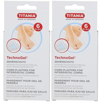 Zehenschutz Technogel klein Titania 2x 2x6 St Pflaster Zehenschutz Technogel klein Titania 2x 2x6 St Pflaster