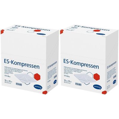 Hartmann Es-Kompressen steril 10x10 cm 8fach 2x 2x25x2 St Kompressen Hartmann Es-Kompressen steril 10x10 cm 8fach 2x 2x25x2 St Kompressen