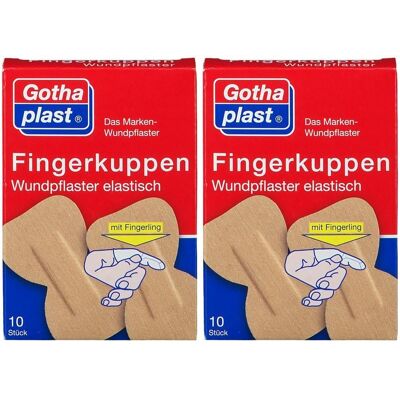 Gothaplast Fingerkuppenwundpfl.ela.2 Gr.m.Fingerl. 2x 2x10 St Pflaster Gothaplast Fingerkuppenwundpfl.ela.2 Gr.m.Fingerl. 2x 2x10 St Pflaster
