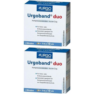 Urgoband Duo Kurzzugbinde 10 cmx5 m 2x 2x2 St Binden Urgoband Duo Kurzzugbinde 10 cmx5 m 2x 2x2 St Binden