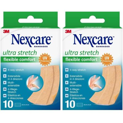 3M Nexcare ultra stretch comfort flexible Pfl.6x10 cm 2x 2x10 St Pflaster 3M Nexcare ultra stretch comfort flexible Pfl.6x10 cm 2x 2x10 St Pflaster