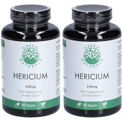Green Naturals Lions Mane Hericium 2100mg veg.Kps. 2x 2x180 St Kapseln Green Naturals Lions Mane Hericium 2100mg veg.Kps. 2x 2x180 St Kapseln