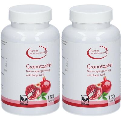 Pure Granatapfel Konzentrat 40% Vegi Kapseln 2x 2x180 St Pure Granatapfel Konzentrat 40% Vegi Kapseln 2x 2x180 St