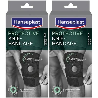 Hansaplast Knie-Bandage verstellbar 2x 2x1 St Bandage(s) Hansaplast Knie-Bandage verstellbar 2x 2x1 St Bandage(s)