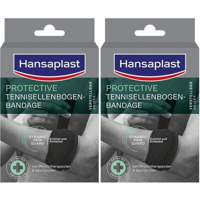 Hansaplast Tennisellenbogen-Bandage verstellbar 2x 2x1 St Bandage(s) Hansaplast Tennisellenbogen-Bandage verstellbar 2x 2x1 St Bandage(s)
