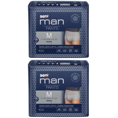 Seni Man Inkontinenzpants M 2x 2x10 St Beutel Seni Man Inkontinenzpants M 2x 2x10 St Beutel