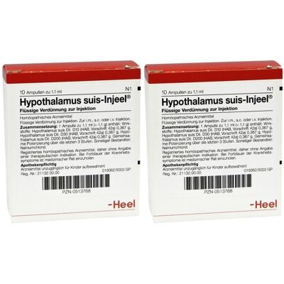 Heel Hypothalamus suis Injeel Ampullen 2x 2x10 St Heel Hypothalamus suis Injeel Ampullen 2x 2x10 St