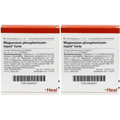 Heel Magnesium Phosphoricum Injeel forte Ampullen 2x 2x10 St Heel Magnesium Phosphoricum Injeel forte Ampullen 2x 2x10 St