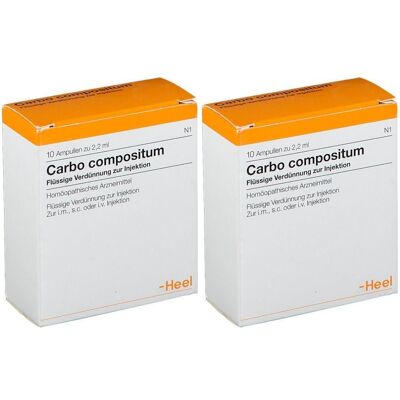 Heel Carbo Compositum Ampullen 2x 2x10 St Heel Carbo Compositum Ampullen 2x 2x10 St