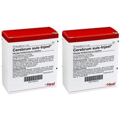 Heel Cerebrum Suis Injeel Ampullen 2x 2x10 St Heel Cerebrum Suis Injeel Ampullen 2x 2x10 St