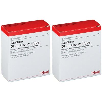 Heel Acidum DL-malicum Injeel Ampullen 2x 2x10 St Heel Acidum DL-malicum Injeel Ampullen 2x 2x10 St