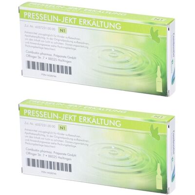 PRESSELIN-Jekt Erkältung Ampullen 2x 2x10x1 ml PRESSELIN-Jekt Erkältung Ampullen 2x 2x10x1 ml
