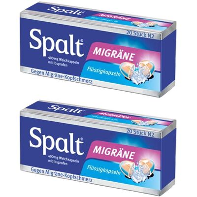 Spalt Migräne Weichkapseln 2x 2x20 St Spalt Migräne Weichkapseln 2x 2x20 St