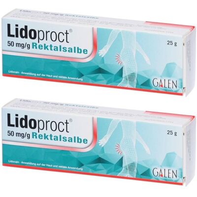 PDM to be maintained Lidoproct 50 mg/g Rektalsalbe 2x 2x25 g Salbe PDM to be maintained Lidoproct 50 mg/g Rektalsalbe 2x 2x25 g Salbe