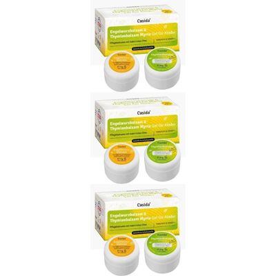 Casida Engelwurzbalsam & Thymianbalsam m.Myrte Kinder Set x3 3x40 g Balsam Casida Engelwurzbalsam & Thymianbalsam m.Myrte Kinder Set x3 3x40 g Balsam