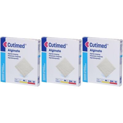Cutimed Alginate Alginatkompressen 10x10 cm x3 3x10 St Kompressen Cutimed Alginate Alginatkompressen 10x10 cm x3 3x10 St Kompressen