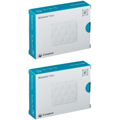 Biatain Fiber 5x6 cm Faserverband x2 2x10 St Verband Biatain Fiber 5x6 cm Faserverband x2 2x10 St Verband