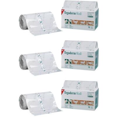 3M Tegaderm Roll 10 cmx10 m 16004 x3 3x1 St Pflaster 3M Tegaderm Roll 10 cmx10 m 16004 x3 3x1 St Pflaster