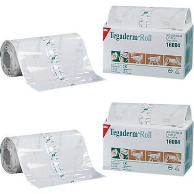 3M Tegaderm Roll 10 cmx10 m 16004 x2 2x1 St Pflaster 3M Tegaderm Roll 10 cmx10 m 16004 x2 2x1 St Pflaster