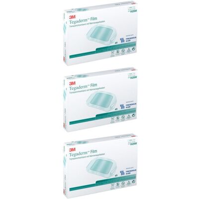 3M Tegaderm Film 10x12 cm 1626W x3 3x50 St Pflaster 3M Tegaderm Film 10x12 cm 1626W x3 3x50 St Pflaster