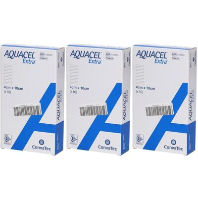 ConvaTec Aquacel Extra 4x10 cm Verband x3 3x10 St Kompressen ConvaTec Aquacel Extra 4x10 cm Verband x3 3x10 St Kompressen