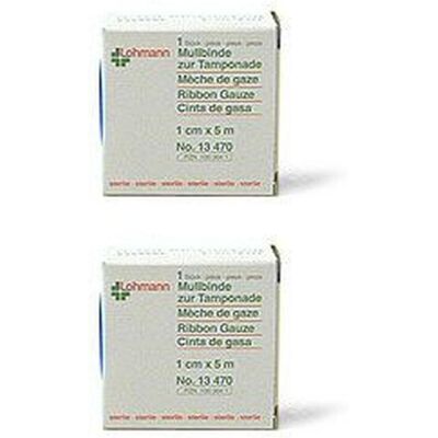 Gazin Mullbinden z.Tamponade steril 1 cmx5 m x2 2x1 St Binden Gazin Mullbinden z.Tamponade steril 1 cmx5 m x2 2x1 St Binden