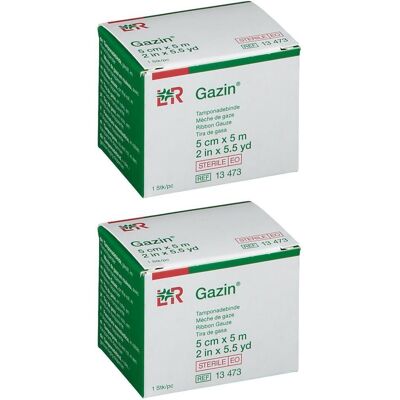 Gazin Mullbinden z.Tamponade steril 5 cmx5 m x2 2x1 St Binden Gazin Mullbinden z.Tamponade steril 5 cmx5 m x2 2x1 St Binden