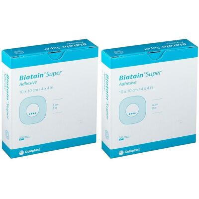 Biatain Super selbst-haftend Superabs.10x10 cm x2 2x10 St Verband Biatain Super selbst-haftend Superabs.10x10 cm x2 2x10 St Verband