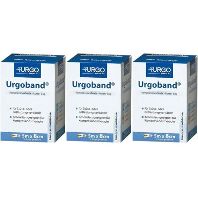 Urgoband Kurzzugbinde 8 cmx5 m x3 3x1 St Binden Urgoband Kurzzugbinde 8 cmx5 m x3 3x1 St Binden