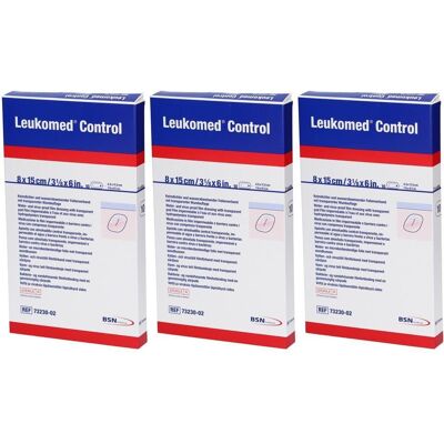Leukomed Control Folienverband 8x15 cm x3 3x10 St Pflaster Leukomed Control Folienverband 8x15 cm x3 3x10 St Pflaster