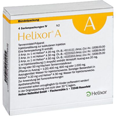 Helixor A Serienpackung IV Ampullen 4x7 St Helixor A Serienpackung IV Ampullen 4x7 St