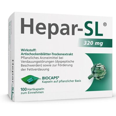 MCM Klosterfrau Vertriebsgesellschaft mbH HEPAR SL 320 mg - Hartkapseln - Verdauungshilfe MCM Klosterfrau Vertriebsgesellschaft mbH HEPAR SL 320 mg - Hartkapseln - Verdauungshilfe