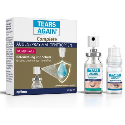Tears Again Complete Augenspray & Augentropfen 2x10 ml - Eye Drop & Spray Kit Tears Again Complete Augenspray & Augentropfen 2x10 ml - Eye Drop & Spray Kit